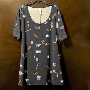 LuLaRoe short sleeve‎ tunic, size large